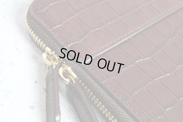 画像6: コムサメン クロコ柄牛革クラッチバッグ/レザー/COMME CA MEN