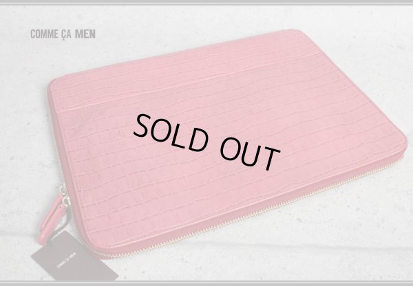 画像2: コムサメン クロコ柄牛革クラッチバッグ/レザー/COMME CA MEN