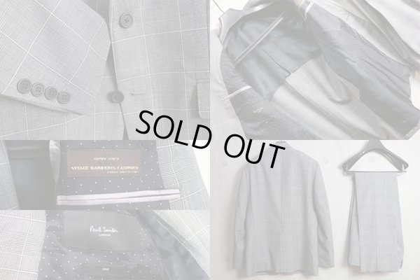 画像6: ポールスミス高級カノニコ生地ウールウインドペンスーツ/Paul smith