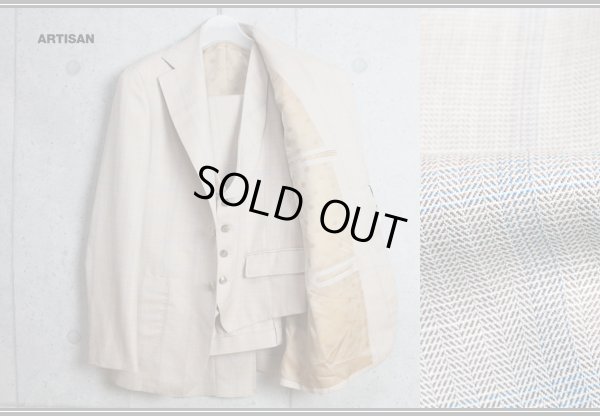 画像2: アルチザン高級ウールリネンスリーピーススーツ/ARTISAN