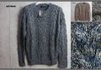 画像1: アルチザン アラン柄ローゲージざっくりセーター/ニット/ARTISAN (1)