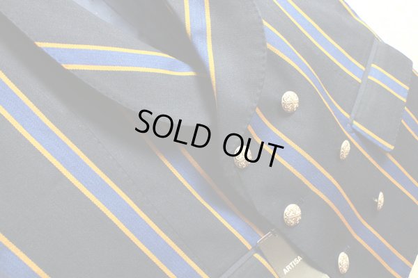 画像3: アルチザンMOON生地ダブルストライプジレ/ベスト/ARTISAN