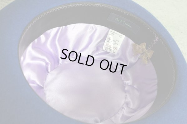 画像5: ポールスミス上質ウールフェルト中折れハット/フェザー/Paul smith