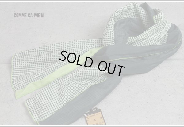 画像2: コムサメン イタリア製シルク混ドットストール/絹綿/メンズ/COMME CA MEN