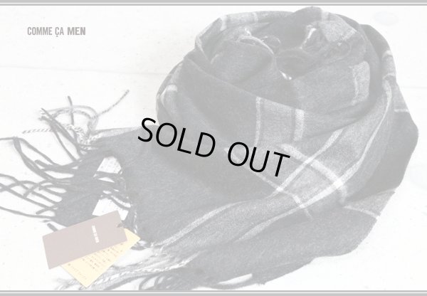 画像2: コムサメン上質タータンチェックカシミヤウールマフラー/メンズ/COMME CA MEN