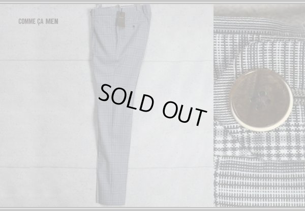 画像2: コムサメン春夏ウールグレンチェックスラックス/COMME CA MEN
