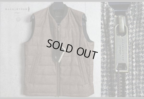 画像2: MACKINTOSH LONDON千鳥ウールリネンダウンベスト/マッキントッシュ ロンドン