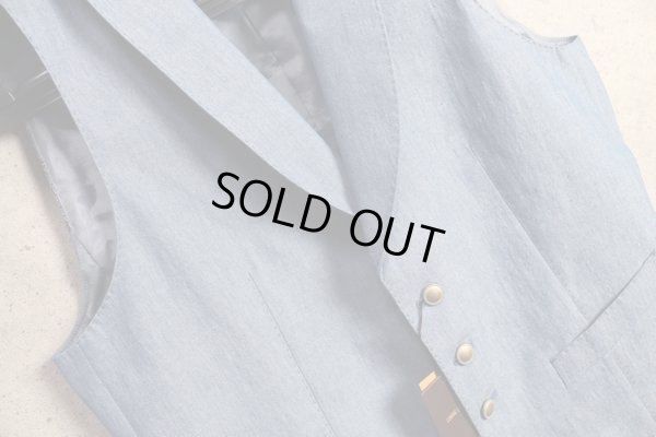 画像4: コムサメン春夏メタル釦シャンブレージレ/ベスト/COMME CA MEN