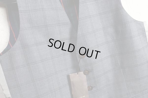 画像4: コムサメン上質ダブルウインドペン柄ジレ/ベスト/COMME CA MEN