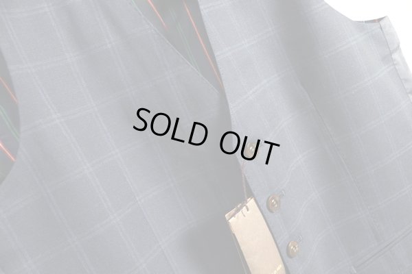 画像3: コムサメン上質ダブルウインドペン柄ジレ/ベスト/COMME CA MEN