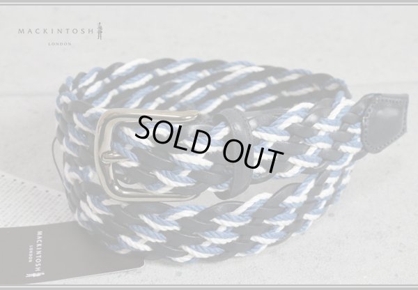 画像3: MACKINTOSH LONDONイタリア製編込みメッシュベルト/マッキントッシュ ロンドン