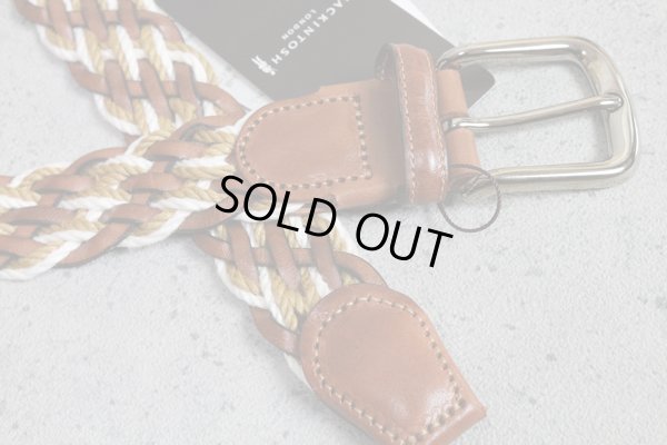 画像4: MACKINTOSH LONDONイタリア製編込みメッシュベルト/マッキントッシュ ロンドン