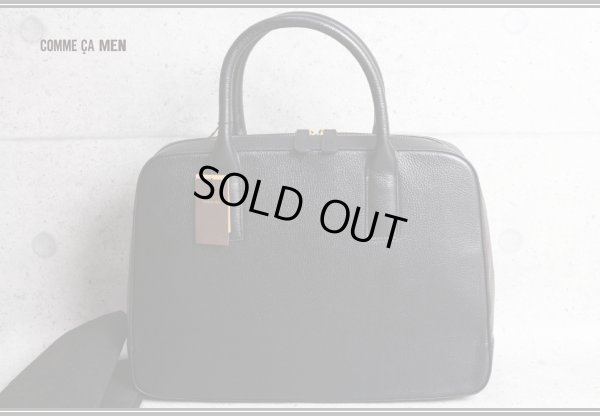 画像2: コムサメン本革オールレザー 自立式 ビジネスバッグ/COMME CA MEN