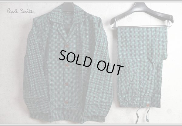 画像2: ポールスミス パイピング ドット チェック パジャマ/上下/セットアップ/Paul smith