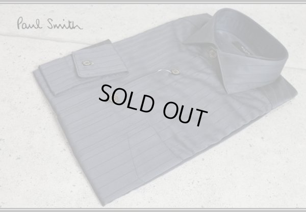 画像3: ポールスミス ロンドンGIZA88コットン ヘリンボーン シャドーストライプ長袖ドレスシャツ/Paul smith LONDON