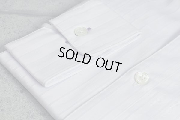 画像8: ポールスミス ロンドンGIZA88コットン ヘリンボーン シャドーストライプ長袖ドレスシャツ/Paul smith LONDON