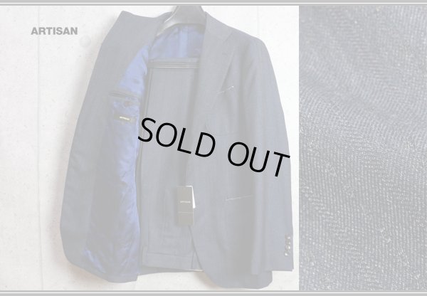 画像1: アルチザン プラチナライン最高級 織り柄シャドーストライプ スーツ/ARTISAN