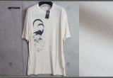 アルチザン最高級 シルク 伊藤若冲 特殊プリント 浮世絵 Tシャツ/墨鶏/和柄/ARTISAN/絹