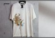 画像1: アルチザン最高級 シルク 伊藤若冲 特殊プリント 浮世絵 Tシャツ/孔雀/和柄/ARTISAN/絹 (1)