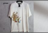 アルチザン最高級 シルク 伊藤若冲 特殊プリント 浮世絵 Tシャツ/孔雀/和柄/ARTISAN/絹