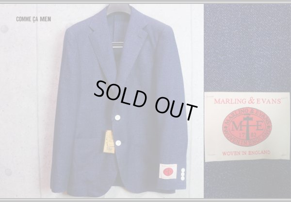 画像1: コムサメン 英国マーリング&エヴァンス生地 ウール リネン テーラード ジャケット/COMME CA MEN/MARLING & EVANS