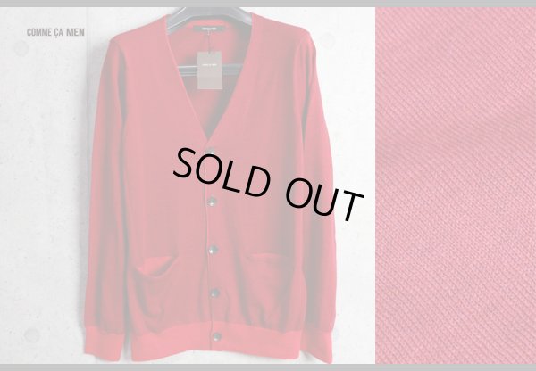 画像2: コムサメン秋冬ウール16ゲージ天竺ストレッチ ニット カーディガン/COMME CA MEN