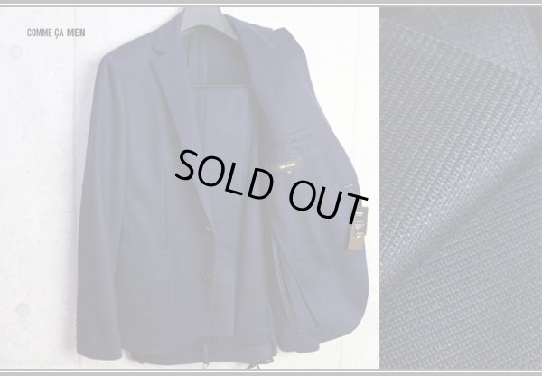 画像6: コムサメン 春夏 ラッセル編み ブライト ジャージ セットアップ 背抜き仕立て スーツ/COMME CA MEN/ジャケット/スラックス