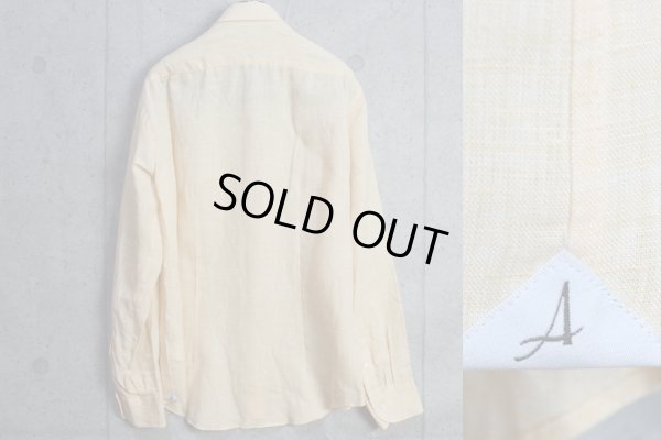 画像6: アルチザン 春夏 最高級 日本製 ハンドメイド アイリッシュ リネン 長袖シャツ/ARTISAN MEN