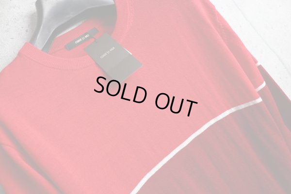 画像15: コムサメン 秋冬 カラーブロック 市松 リンクス編み ウール ニット クルーネック ハイゲージ セーター/COMME CA MEN