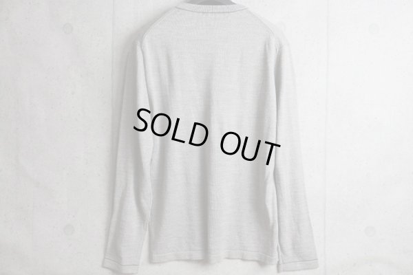 画像6: コムサメン 天竺 カラーステッチ ウール クルーネック ニット セーター /COMME CA MEN/ハイゲージ