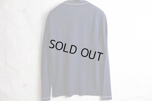 画像9: コムサメン 天竺 カラーステッチ ウール クルーネック ニット セーター /COMME CA MEN/ハイゲージ