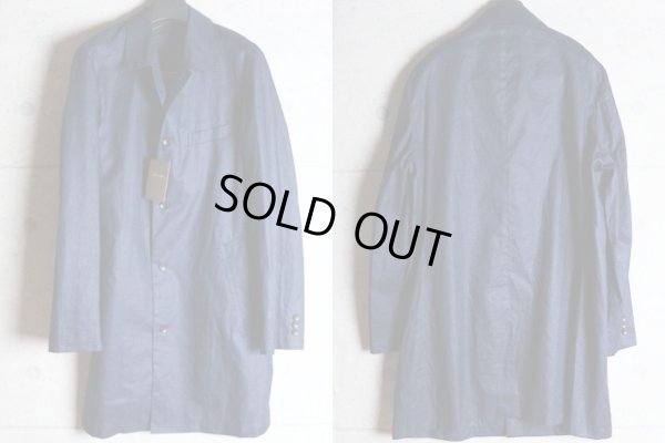 画像6: コムサメン 春夏 リネン コーティング シャンブレー ステンカラー コート /COMME CA MEN/スプリングコート