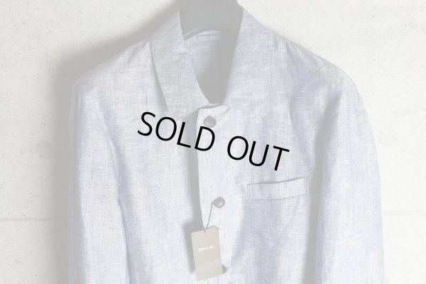 画像2: コムサメン 春夏 リネン コーティング シャンブレー ステンカラー コート /COMME CA MEN/スプリングコート