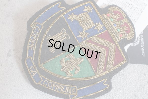 画像2: コムサコミューン/COMME CA COMMUNE 刺繍 職人仕上げ エンブレム ワッペン