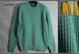 コムサコミューン/COMME CA COMMUNE 春夏 高機能 ウォッシャブル リブ ワッフル クルーネック ニット