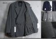 画像1: コムサイズム/COMME CA ISM 春夏 ウォッシャブル かすりチェック ダブル スリーピース スーツ/3.3万/ジャケット/ジレ/スラックス (1)