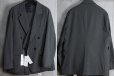 画像4: コムサイズム/COMME CA ISM 春夏 ウォッシャブル かすりチェック ダブル スリーピース スーツ/3.3万/ジャケット/ジレ/スラックス