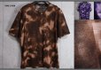 画像1: コムサメン 春夏 日本製 麻/ラミー 天竺 ムラ染風プリント Vネック Ｔシャツ/定価1.6万円/COMME CA MEN (1)