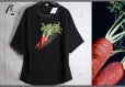 画像1: ベータ・メン/β MEN 春夏 日本製 人参 キャロット ストレッチ オーバーサイズ 半袖 Tシャツ/定価3.9万円 (1)