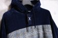 画像2: コムサコミューン/COMME CA COMMUNE 秋冬 シェニールヤーン ツイードチェック切り替え プルパーカー