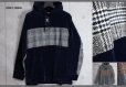 画像1: コムサコミューン/COMME CA COMMUNE 秋冬 シェニールヤーン ツイードチェック切り替え プルパーカー (1)