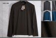画像1: コムサメン 秋冬 日本製 ウォッシャブル ウール ジャケットネック 長袖Tシャツ/COMME CA MEN (1)