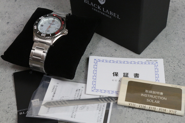 BLACK LABEL CRESTBRIDGE 腕時計 ソーラー式 日本製 稼動-