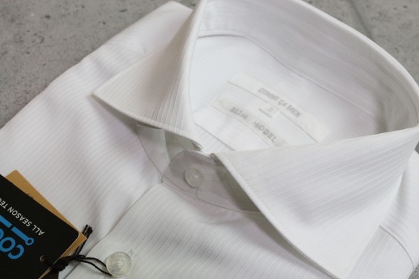 画像3: コムサメン 春夏 クールマックス 形態安定 シャドーストライプ 半袖ドレスシャツ/COMME CA MEN/クールビズ