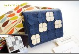 画像: オーラカイリーフラワータイル二つ折り財布