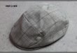 画像1: コムサメン グレンチェックハンチング帽/COMME CA MEN