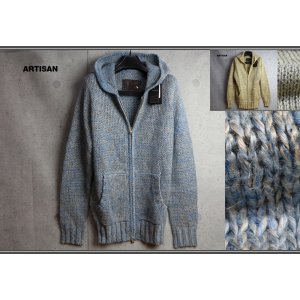 画像: アルチザンEXCELLA Wジップリネンニットパーカー/ARTISAN
