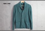 画像: コムサメン上質レイヤードコットン混カーディガン/COMME CA MEN