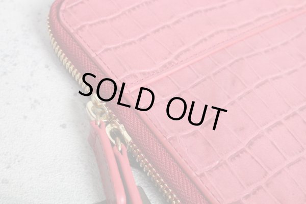 画像5: コムサメン クロコ柄牛革クラッチバッグ/レザー/COMME CA MEN