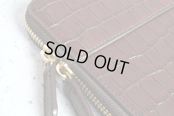 画像6: コムサメン クロコ柄牛革クラッチバッグ/レザー/COMME CA MEN